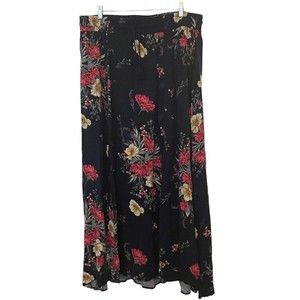 Navy Floral Torrid  Maxi Skirt Women's Size 2 is a size  2  NWT